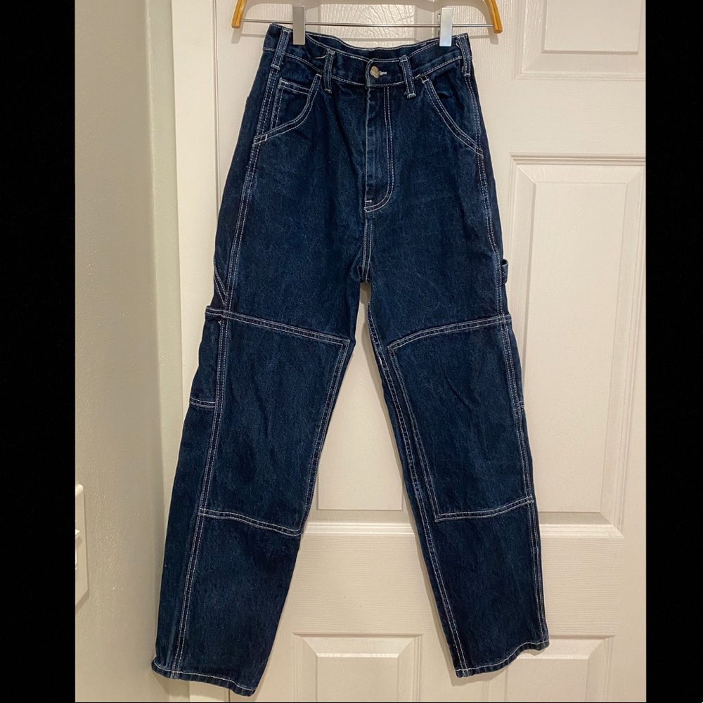 Brandy Melville | Ariana Dark Wash Painter Jeans